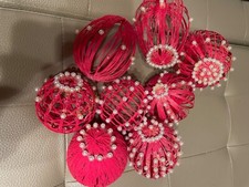 8 PALLINE NATALE ROSSO