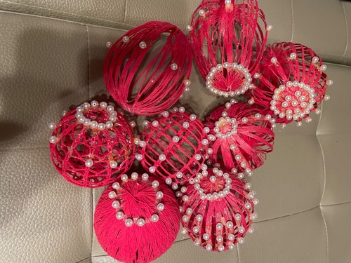 Palline natale rosso - 8,