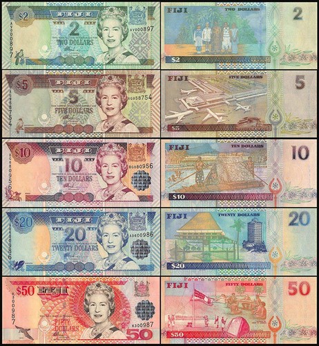Fiji dollari set 5 - dollari, pezzi