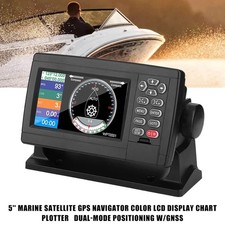 Navigatore GPS marino 5" display a colori GNSS dual-mode plotter mappe NUOVO-IT...