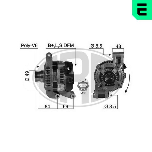 Era dinamo generatore 120a 14v - dinamo,