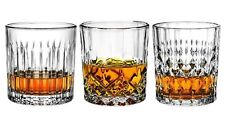 Bicchieri whisky per whisky/rum con rilievo vetro borosilicato 300ml lavabili in lavastoviglie