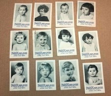 Buitoni lotto 12 figurine bambini confezioni pastina anni 30-40 in francese