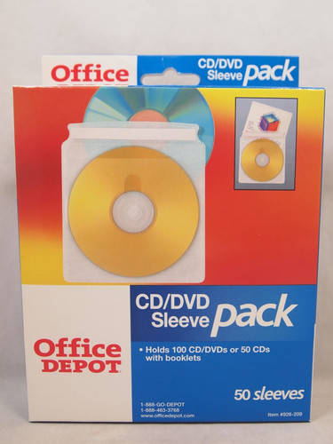Office depot dvd - cd/dvd, sleeve