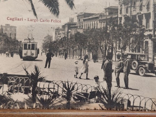 Cartolina cagliari largo carlo - cartolina,