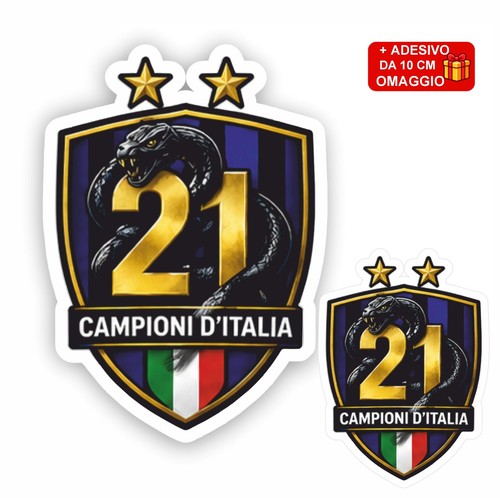 Adesivo scudetto campioni - 21,