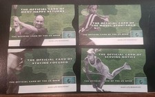 2003 US Open American Express MetroCard Holder Tennis Sports set of 4 complete