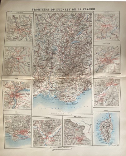 Carta geografica confine - carta, del