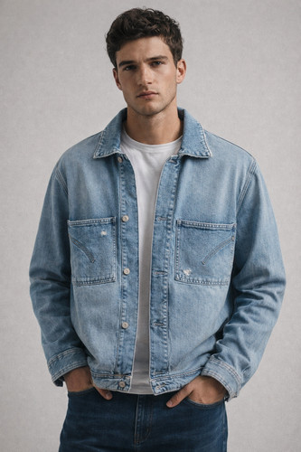 Giubbino jeans uomo dondup - giubbino,
