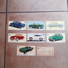 7 figurine AUTO SERIE ORO album BAGGIOLI ( 61 103 110 141 148 151 175 no IMPERIA