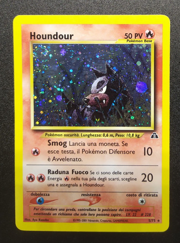 Houndour holo neo - houndour, 5/75