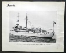 Marina Militare - Stampa R. Nave Eritrea motore diesel-elettrico Marelli - 1937