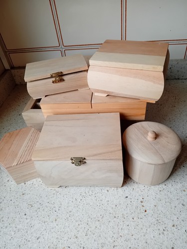 Stock scatole legno per - 7,