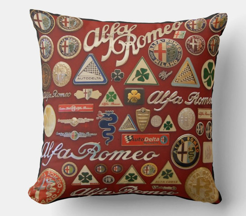 Cuscino 40x40 tributo alfa - cuscino,