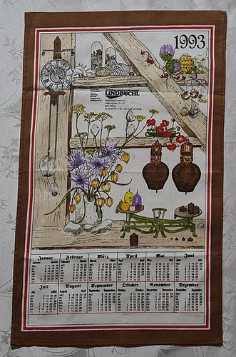 Calendario asciugamano vintage - calendario,