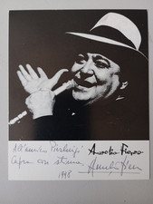 AURELIO FIERRO AUTOGRAFO ORIGINALE CARTOLINA PROMO 10 x 12 cm SIGNED CANTANTE
