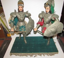 2 Sicilian puppets 45 cm tall