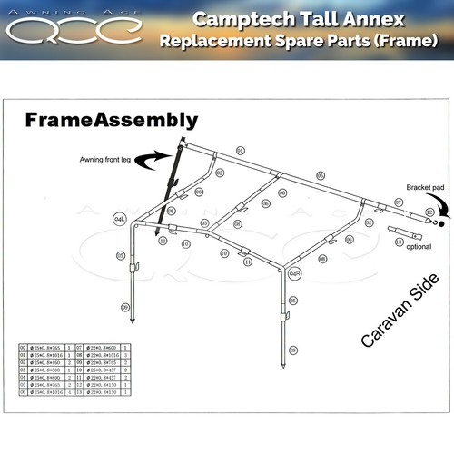 Telaio annesso alto - , camptech