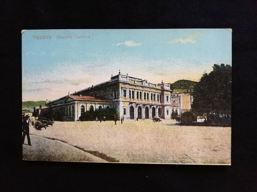 Cartolina trieste stazione - cartolina,