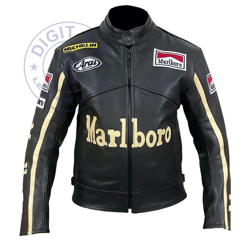 Giacca pelle marlboro biker - giacca, di
