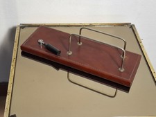 Porta Penna E Business Cards In Pelle, Anni 60'....E Taglia carta In Regalo.