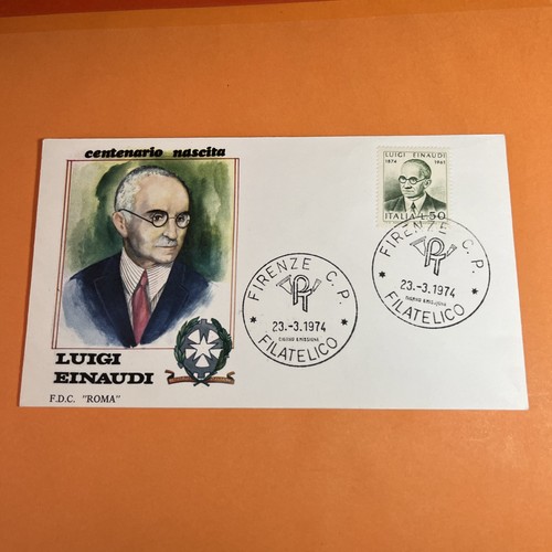 Luigi einaudi fdc roma cent - luigi,