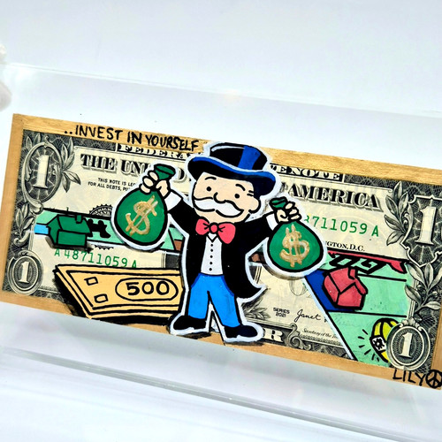Monopoly money art - mr,