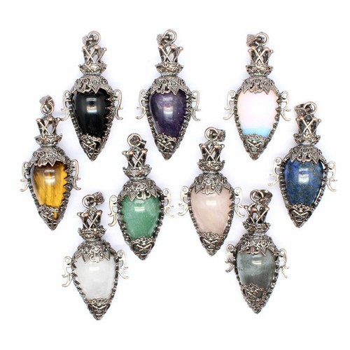 Chakra crystal egg pendulum - crystal,