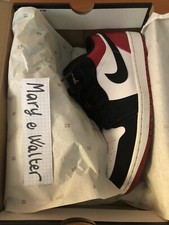 nike jordan 1 toe black bred eu 45 10 11 retro low usate  2019 entra e leggi