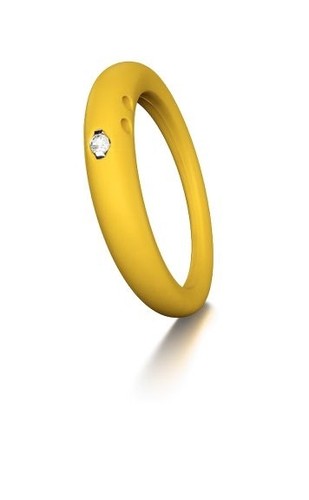 Anello duepunti giallo con - giallo,