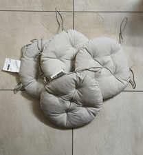 Coprisedie Coppia (4pz) Cuscini Sedia Imbottiti Rotondi 15 cm