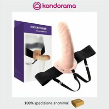 Strap on indossabile uomo dildo cavo realistico e morbido prolunga pene fallo 15