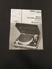 1976 SONY STEREO TURNTABLE PS