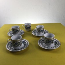 servizio caffe cinese vintage con decori floreali