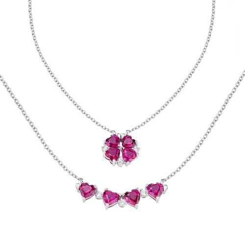 Collana amen donna quadricuore - amen,