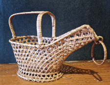 Portabottiglie Porta Bottiglia Cassa Vino in vimini bamboo bambù anni 70