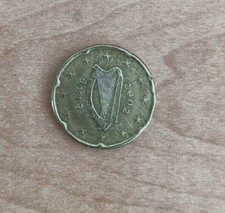 20 centesimi di euro Irlanda - Eire 2002 Arpa Celtica divisionale