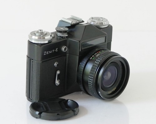 Fotocamera reflex zenit con - fotocamera, e