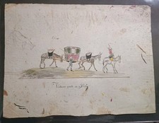 disegno ad acquerello VETTURA