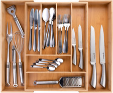 Portaposate Da Cassetto - Organizer Casetti Cucina Estensibile 46 X 34-56,5 X 6 