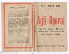 S.S. PIO XII - AGLI OPERAI -