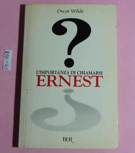 Libro oscar wilde importanza - oscar, l'importanza