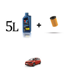 Kit filtro olio e 5L per Vw Golf Sportsvan (AM1) 1.6 TDI 85kw Dal 2016