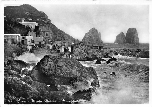 Cartolina capri piccola marina - capri,