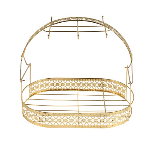 Scaffale dorato grande - dorato, di