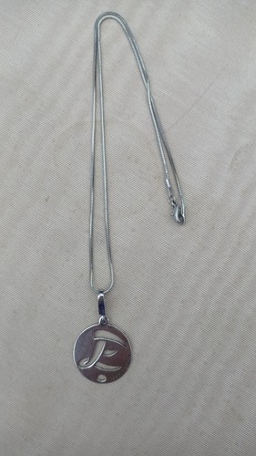 Collana acciaio con - in,