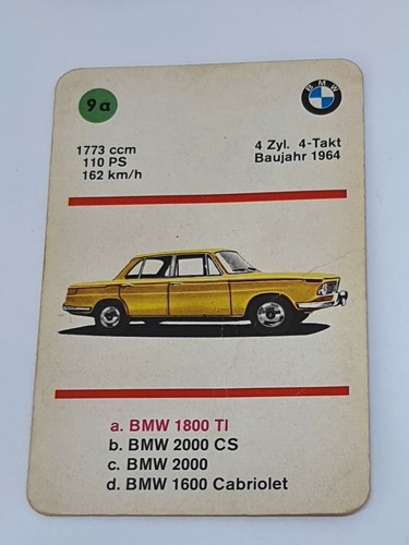Bmw 1800 9a cartolina - -,