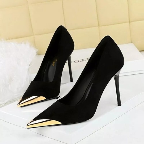 Decolte scarpe nero oro - cm,