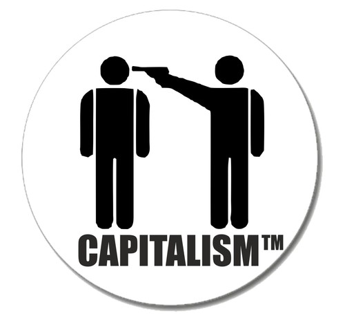 Capitalism punk button pin neu - pin,