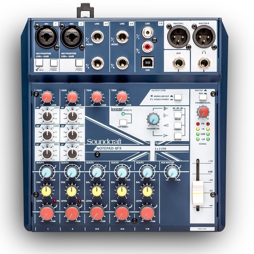 Soundcraft notepad 8fx mixer - soundcraft,